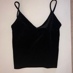 Velvet crop top